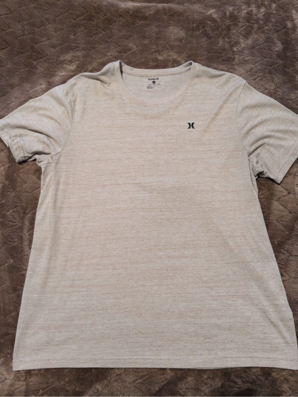 Hurley Men's Light Beige Crew Neck T-Shirt XL